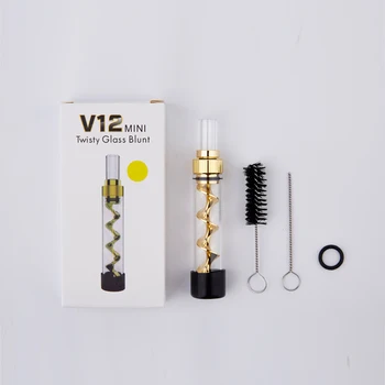 New Twisty Glass Blunt V12 Mini Dry Herb Vaporizer smoking pipe Vape Pen Glass Transparent Mouth VS 7pipe Filter cigarette holde
New Twisty Glass Blunt V12 Mini Dry Herb Vaporizer smoking pipe Vape Pen Glass Transparent Mouth VS 7pipe Filter cigarette holde