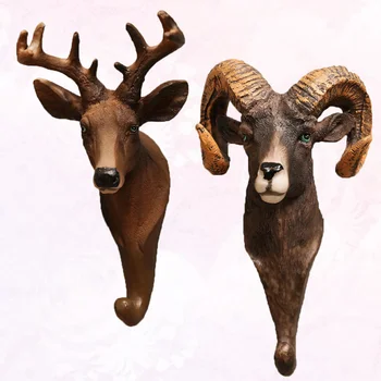 2Pcs Resin Figurines Animal Decorative Wall hanging Hook Animal Head Model Hook Retro Modeling Sundries Hook for Room Decoration
2Pcs Resin Figurines Animal Decorative Wall hanging Hook Animal Head Model Hook Retro Modeling Sundries Hook for Room Decoration