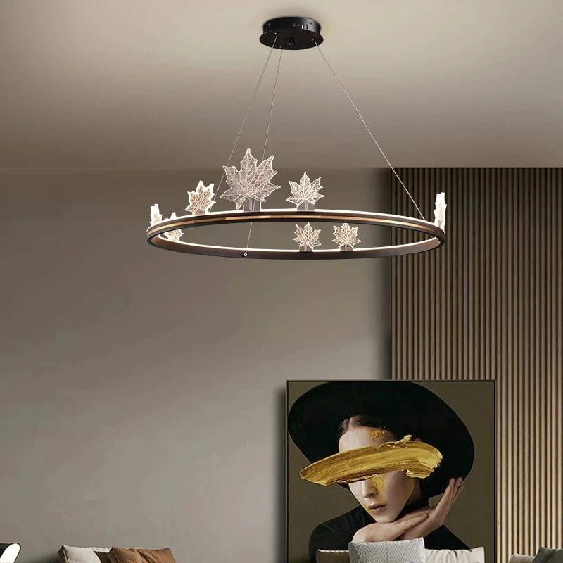 Nordic modern Chandeliers Lighting Maple Leaf Acrylic Led Chandelier Light For Living Room Bedroom Dining Room
Nordic modern Chandeliers Lighting Maple Leaf Acrylic Led Chandelier Light For Living Room Bedroom Dining Room
