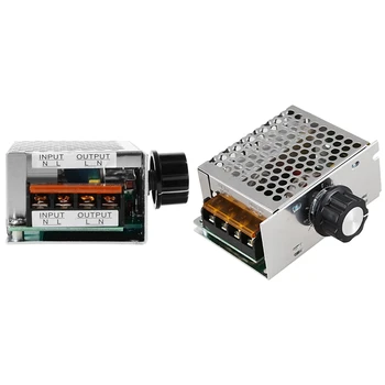 1X 4000AC 110V 220V SCR Engine Voltage Regulator Speed Controller & 1 Pcs AC Motor 4000W SCR Electronic Regulator Module
1X 4000AC 110V 220V SCR Engine Voltage Regulator Speed Controller & 1 Pcs AC Motor 4000W SCR Electronic Regulator Module