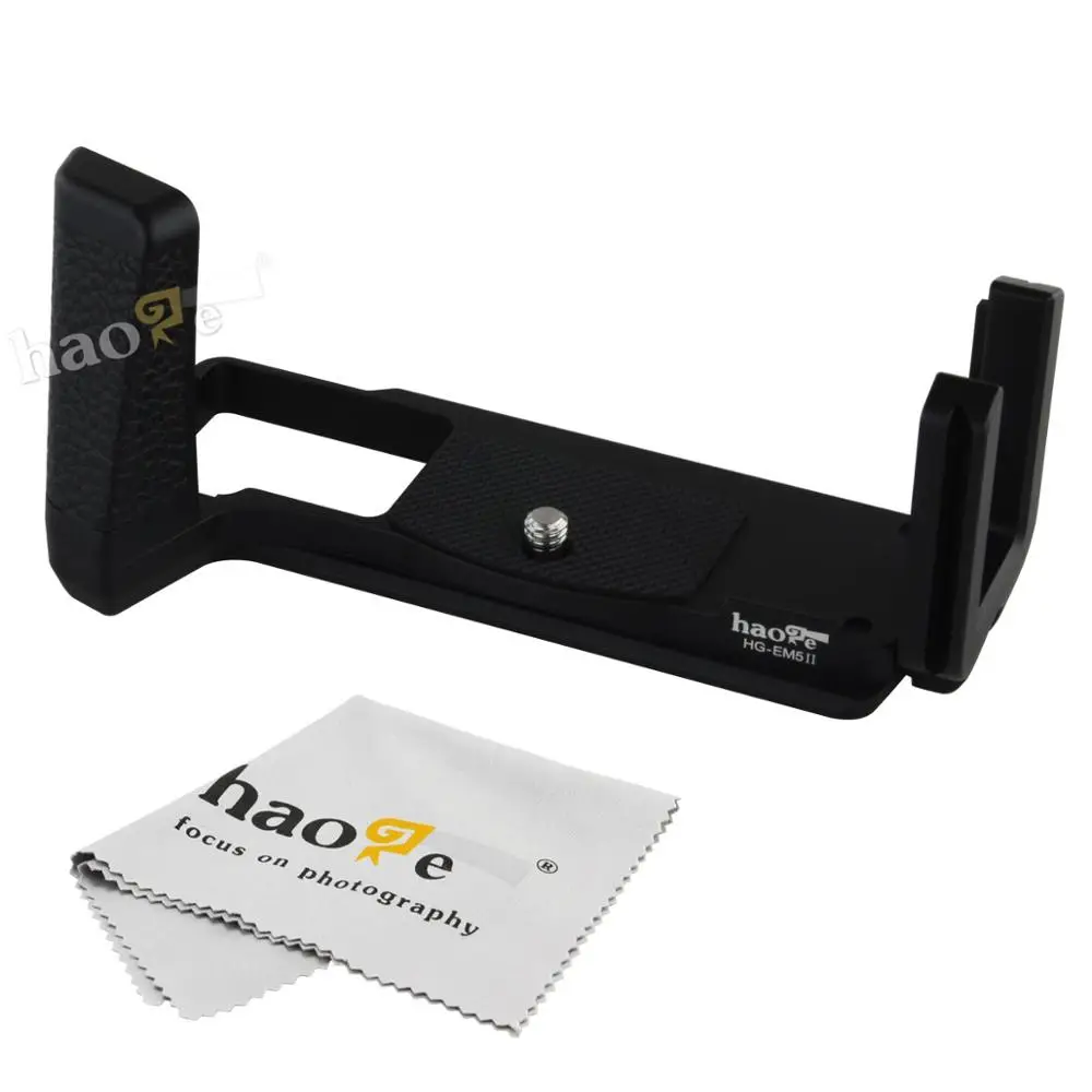 Haoge HG-EM5II Multipurpose L Plate + Hand Grip + Base Plate set for Olympus OM-D E-M5 MARK II
Haoge HG-EM5II Multipurpose L Plate + Hand Grip + Base Plate set for Olympus OM-D E-M5 MARK II