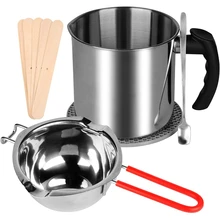 Candle Making Pouring Pot Kit,Wax Melting Pot and Boiler Pot with Heat-Resisting Handle,and 12 Candle Making Tools
Candle Making Pouring Pot Kit,Wax Melting Pot and Boiler Pot with Heat-Resisting Handle,and 12 Candle Making Tools