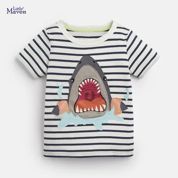 Little maven children clothes 2020 summer baby boys clothes tee tops striped shark Cotton brand funny t shirt toddler shirts
Little maven children clothes 2020 summer baby boys clothes tee tops striped shark Cotton brand funny t shirt toddler shirts