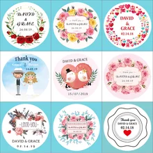 100PCS Round Wedding Sticker Sealing Sticker Gift Candy Box Label Self-adhesive Sticker Customize your name and date
100PCS Round Wedding Sticker Sealing Sticker Gift Candy Box Label Self-adhesive Sticker Customize your name and date