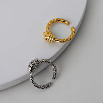 S925 Sterling Silver Winding Knot Finger Open Rings For Women Female Minimalism Adjustable Charm Vintage Knuckle Rings Jewelry
S925 Sterling Silver Winding Knot Finger Open Rings For Women Female Minimalism Adjustable Charm Vintage Knuckle Rings Jewelry