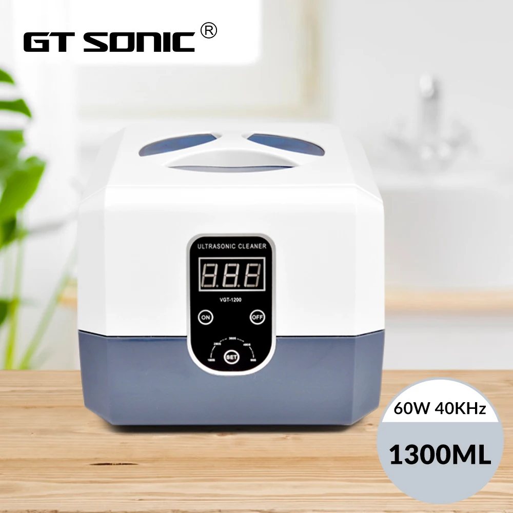 GTSONIC VGT-1200 Ultrasonic Cleaner 1300ML 60W Professional Jewelry Razor Blades Denture Combs Ultrasonic Baths
GTSONIC VGT-1200 Ultrasonic Cleaner 1300ML 60W Professional Jewelry Razor Blades Denture Combs Ultrasonic Baths