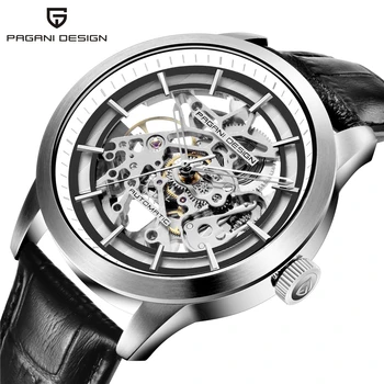 PAGANI DESIGN Luxury Men's Business Mechanical Watch Leather Skeleton Hollow Clock Waterproof Men's Automatic Mechanical Watch
PAGANI DESIGN Luxury Men's Business Mechanical Watch Leather Skeleton Hollow Clock Waterproof Men's Automatic Mechanical Watch
