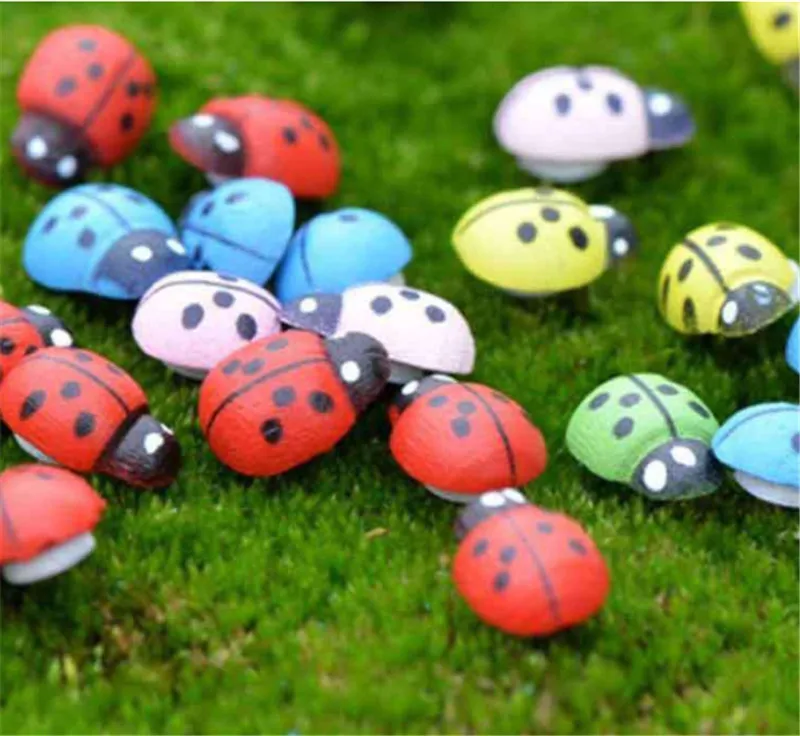 50 pcs Mini Cabochon Ladybug Fairy Garden Miniatures Garden Ornament Decoration Micro Landscape Bonsai Figurine Resin Crafts
50 pcs Mini Cabochon Ladybug Fairy Garden Miniatures Garden Ornament Decoration Micro Landscape Bonsai Figurine Resin Crafts