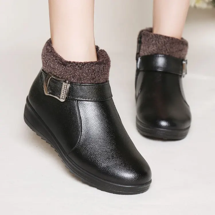 Women Winter Casual Platform Block High Heels Ankle Boots Female Suede Fleece Zipper Buckle Warm Snow Boots Shoes 789
Women Winter Casual Platform Block High Heels Ankle Boots Female Suede Fleece Zipper Buckle Warm Snow Boots Shoes 789