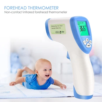 Digital Thermometer Non-contact LCD Display Infrared Pyrometer Temperature Meter Forehead Thermometer Infrared
Digital Thermometer Non-contact LCD Display Infrared Pyrometer Temperature Meter Forehead Thermometer Infrared
