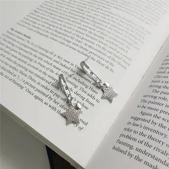 RUIYI Real 925 Sterling Silver Originality Pin Design Stud Earrings Girls Personalized Zircon Five-pointed Star Charm Earrings
RUIYI Real 925 Sterling Silver Originality Pin Design Stud Earrings Girls Personalized Zircon Five-pointed Star Charm Earrings