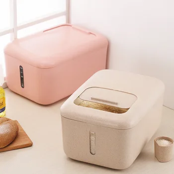 Multifunctional Wheat Bucket Rice Household Kitchen Rice Storage Tank Moisture-proof Sealed Box Grain Storage Box
Multifunctional Wheat Bucket Rice Household Kitchen Rice Storage Tank Moisture-proof Sealed Box Grain Storage Box