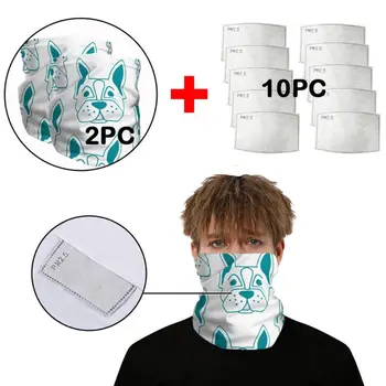 2 Pack Bandana with 10Pcs PM2.5 Filters Bulldog Print Neck Gaiter Face Cover 83XF
2 Pack Bandana with 10Pcs PM2.5 Filters Bulldog Print Neck Gaiter Face Cover 83XF