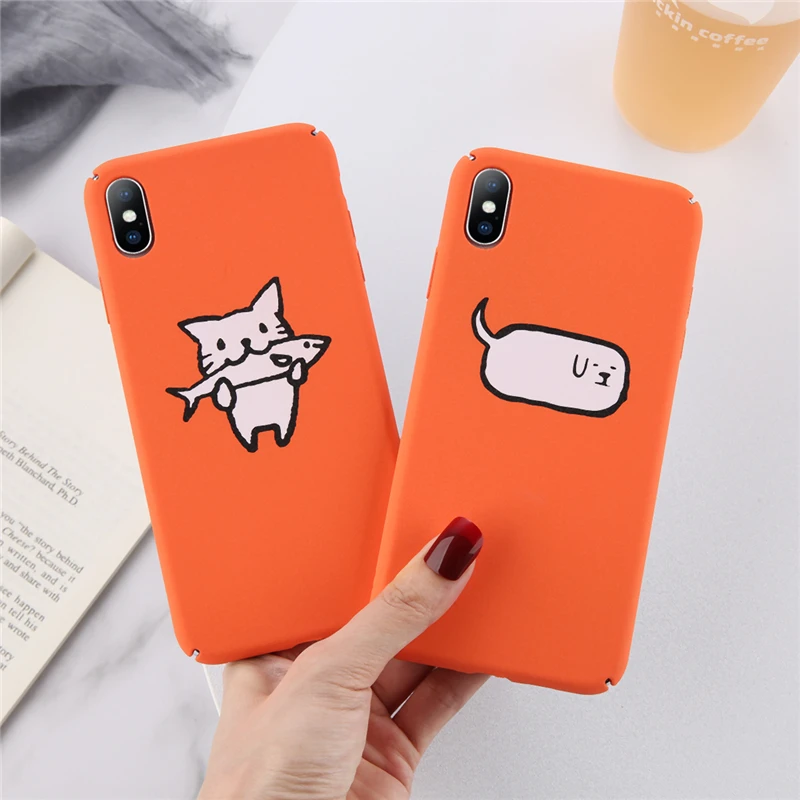 Ottwn Cartoon Stylish Cat Pattern Phone Cases For iphone 8 7 6 6S X XR XS Max Fish Hard Plastic Phone Back Cases Cover Shells
Ottwn Cartoon Stylish Cat Pattern Phone Cases For iphone 8 7 6 6S X XR XS Max Fish Hard Plastic Phone Back Cases Cover Shells