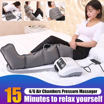 6/4 Air Chambers Leg Compression Massager Vibration Pump Therapy Arm Waist Pneumatic Air Wraps Relax Pain Relief Massage US Plug
6/4 Air Chambers Leg Compression Massager Vibration Pump Therapy Arm Waist Pneumatic Air Wraps Relax Pain Relief Massage US Plug