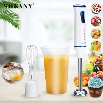 SOKANY 1000W Handheld Blender Mixer Chopper Hand Stick Meat Grinder Smoothie Cup Vegetable Stainless Steel for Kitchen Home
SOKANY 1000W Handheld Blender Mixer Chopper Hand Stick Meat Grinder Smoothie Cup Vegetable Stainless Steel for Kitchen Home
