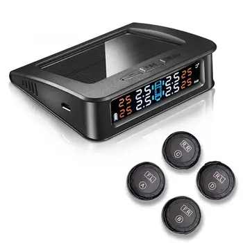 Solar Charging Car TPMS Tire Pressure Monitoring System HD Digital LCD Display Auto Alarm tool Wireless 4 external Sensor
Solar Charging Car TPMS Tire Pressure Monitoring System HD Digital LCD Display Auto Alarm tool Wireless 4 external Sensor