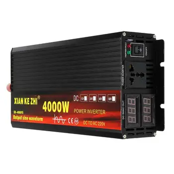 Inverter 12V/24V 220V 2000/3000/4000W Voltage transformer Pure Sine Wave Power Inverter DC12V to AC220V Converter LED Display
Inverter 12V/24V 220V 2000/3000/4000W Voltage transformer Pure Sine Wave Power Inverter DC12V to AC220V Converter LED Display