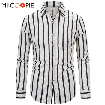 White Black Vertical Striped Men Shirt Clothes Fashion Casual Business Camisa Social Masculina Slim Long Sleeved Formal Shirts
White Black Vertical Striped Men Shirt Clothes Fashion Casual Business Camisa Social Masculina Slim Long Sleeved Formal Shirts