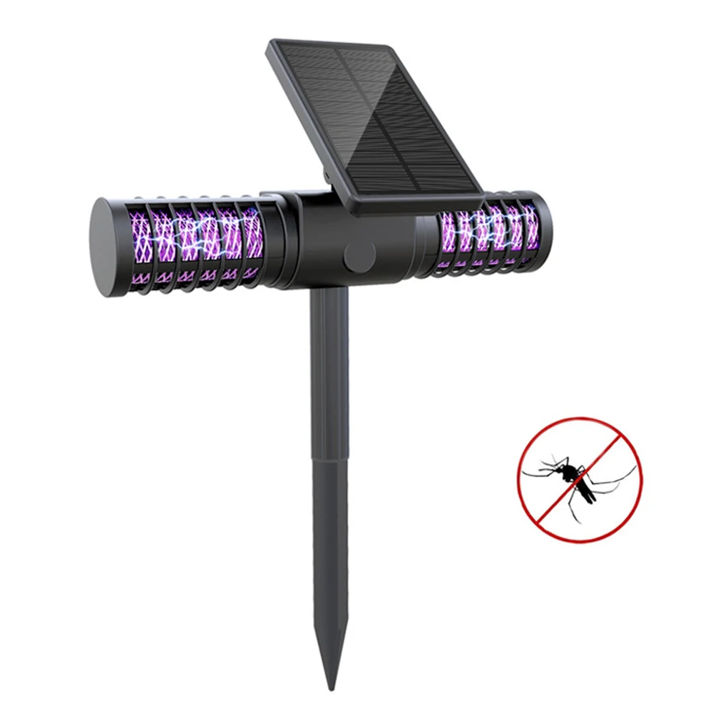 

IP65 Waterproof Solar Powered LED Outdoor Yard Garden Lawn Light Anti Mosquito Insect Pest Bug Zapper Killer Trapping LED Lamp