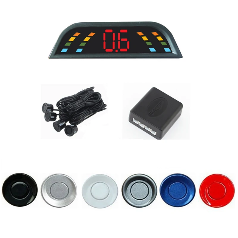 Parking Sensor Kit Parktronic 4 Sensors Car Reverse Backup Radar Monitor System Detector De Radar Park Sensor Car Accessories
Parking Sensor Kit Parktronic 4 Sensors Car Reverse Backup Radar Monitor System Detector De Radar Park Sensor Car Accessories