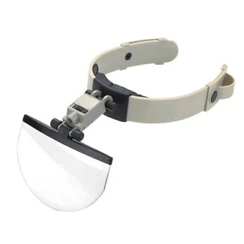 Head Mount Magnifier with LED Light 2X 3.8X 4.5X 5.5X Hands Free Magnifying Glass for Reading Embroidery Electronic Repair 
Head Mount Magnifier with LED Light 2X 3.8X 4.5X 5.5X Hands Free Magnifying Glass for Reading Embroidery Electronic Repair