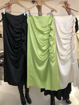 2020 Spring New Fashion Pleated Long Skirts Women's Solid Color High-waist Irregular Skirt Pure Color Fashion Skirts Femme
2020 Spring New Fashion Pleated Long Skirts Women's Solid Color High-waist Irregular Skirt Pure Color Fashion Skirts Femme