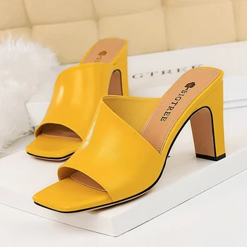 BIGTREE chanclas mujer 2019 summer slippers women high heels square heel shoes woman open toe rubber shallow chaussures femmes
BIGTREE chanclas mujer 2019 summer slippers women high heels square heel shoes woman open toe rubber shallow chaussures femmes