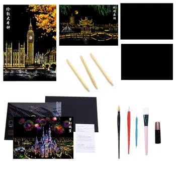 14PCS DIY Magic Rainbow Scratch Painting Papers Colorful Scratching Art Paper Sticks DIY Scraping Painting Coloring Tool Toy
14PCS DIY Magic Rainbow Scratch Painting Papers Colorful Scratching Art Paper Sticks DIY Scraping Painting Coloring Tool Toy