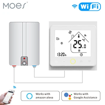 WiFi Thermostat Temperature Controller LCD Touch Screen Backlight for Water/Gas Boiler Works with Alexa Google Home 3A
WiFi Thermostat Temperature Controller LCD Touch Screen Backlight for Water/Gas Boiler Works with Alexa Google Home 3A