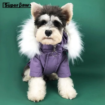 

Fashion Dog Down Jacket Wear Dogs Puppy Snowsuit Winter Warm Clothing Sweater Schnauzer Bulldog Hoodie Coat Dropshipping YHC10