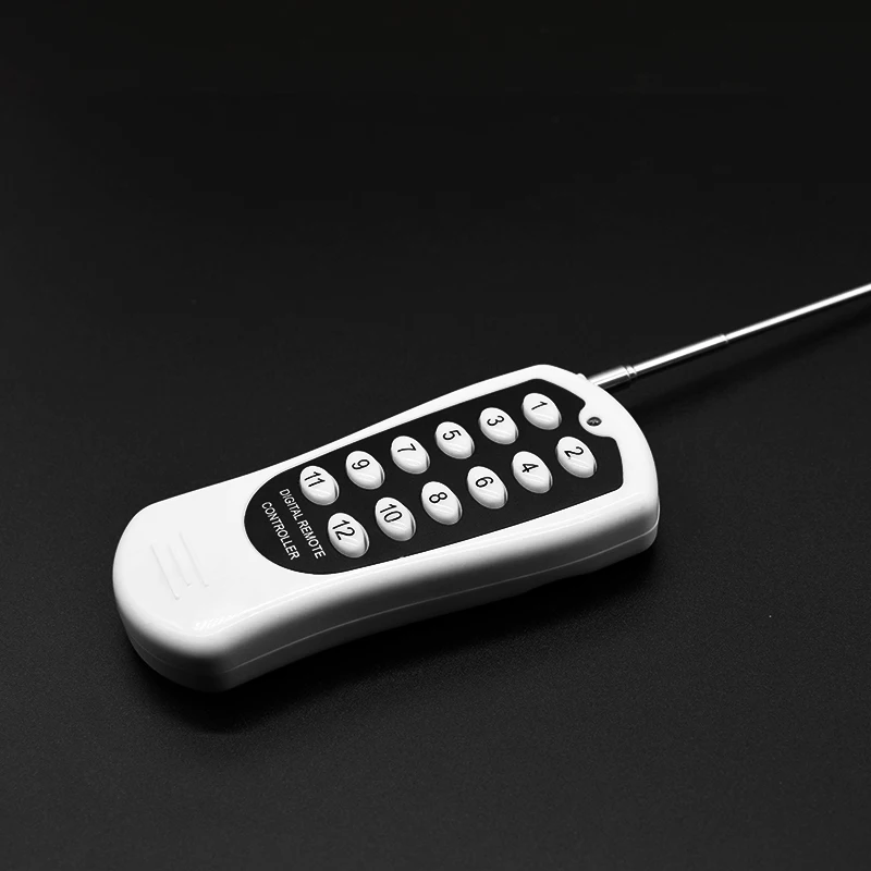 433MHz 12CH Wireless Remote Control Transmitter 12 Buttons White Blue | Электроника