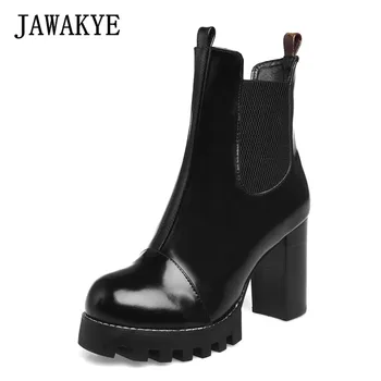 New Genuine Leather Platform Ankle Boots Women Slip On Chunky Heels Short Winter Shoes Lace Up Runway Motorcycle Boots for Women
New Genuine Leather Platform Ankle Boots Women Slip On Chunky Heels Short Winter Shoes Lace Up Runway Motorcycle Boots for Women