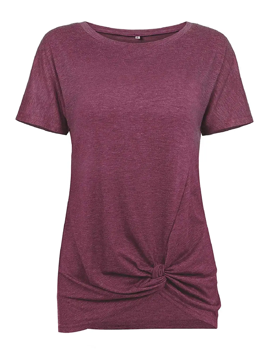 ALW753 Women's Loose Casual Knot Twisted Tops Tunic Blouse Solid Color Short Sleeve T Shirts
ALW753 Women's Loose Casual Knot Twisted Tops Tunic Blouse Solid Color Short Sleeve T Shirts