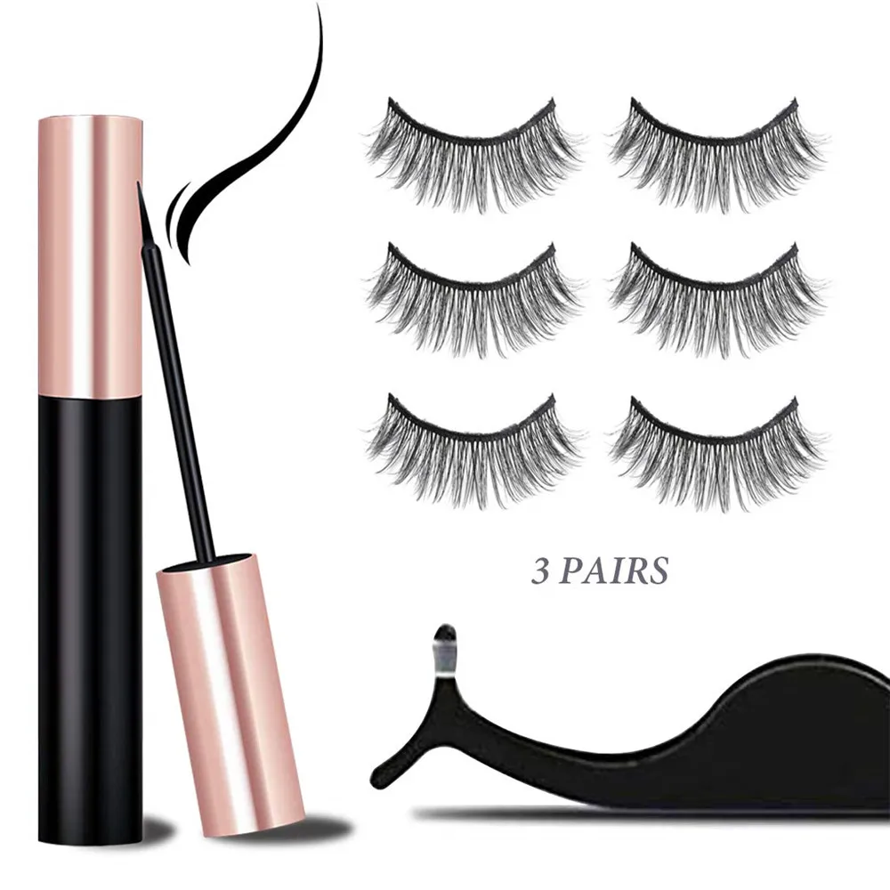 Magnetic Eyeliner 3D Mink Hair False Eyelashes 3 pairs Magnetic Eyelashes Set Natural Long Magnetic False Eyelashes Easy To Wear 
Magnetic Eyeliner 3D Mink Hair False Eyelashes 3 pairs Magnetic Eyelashes Set Natural Long Magnetic False Eyelashes Easy To Wear