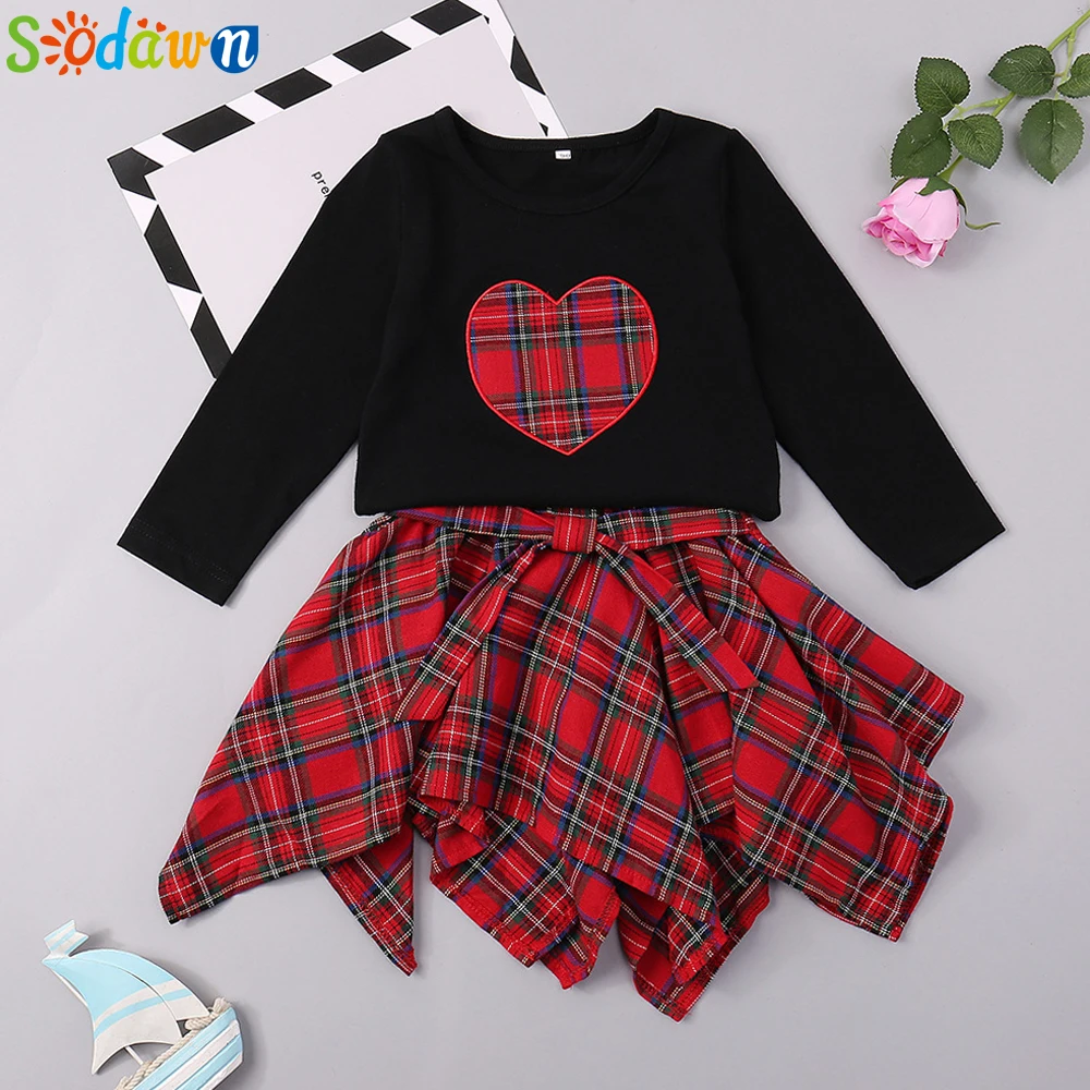 Sodawn 2Pcs Kids Baby Girl Clothing Set Autumn Winter Clothes Set Long Sleeve Sweater+Skirt 2019 Plaid Children Clothes Outfits
Sodawn 2Pcs Kids Baby Girl Clothing Set Autumn Winter Clothes Set Long Sleeve Sweater+Skirt 2019 Plaid Children Clothes Outfits