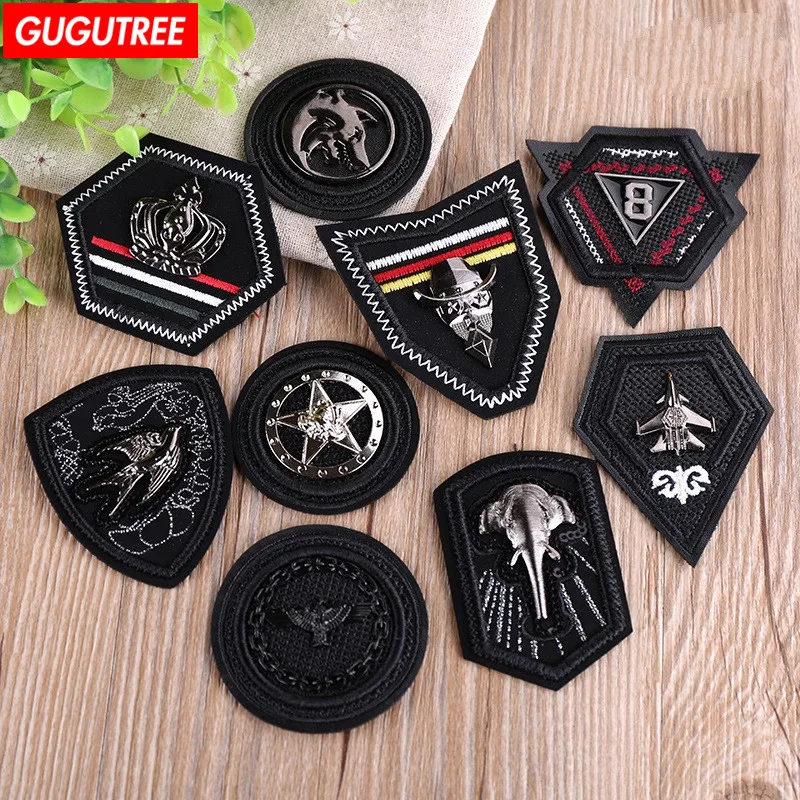 GUGUTREE embroidery patches leather badge metal patches badge patches badges patches embroidered appliques for denim jeans 20-28
GUGUTREE embroidery patches leather badge metal patches badge patches badges patches embroidered appliques for denim jeans 20-28