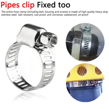 Multi Size 8mm-38mm Stainless Steel Hoop Clamp Hose Clamp Stainless Steel Set automotive pipes clip Fixed tool 60 PCS
Multi Size 8mm-38mm Stainless Steel Hoop Clamp Hose Clamp Stainless Steel Set automotive pipes clip Fixed tool 60 PCS