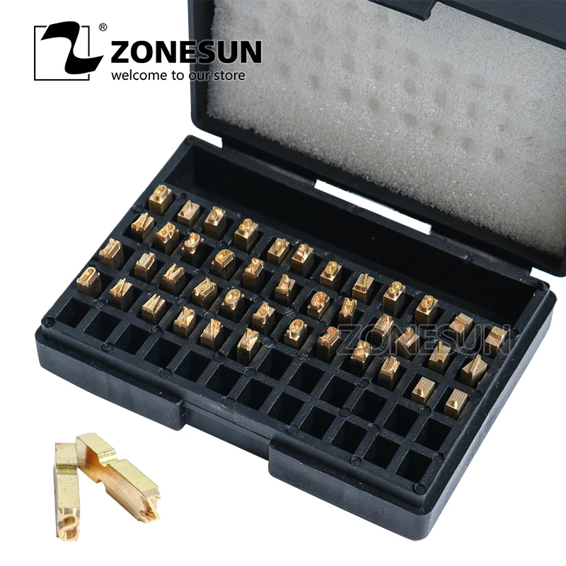 ZONESUN A-Z 0-9 буквенный номер горячая буква для кодовой ленты печатная машина |
