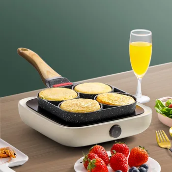 Fried Egg Burger Machine Small Pan Household Fried Egg Pan Frying Pan Four-Hole Breakfast Cake Pan Egg Dumpling Pot Mold
Fried Egg Burger Machine Small Pan Household Fried Egg Pan Frying Pan Four-Hole Breakfast Cake Pan Egg Dumpling Pot Mold
