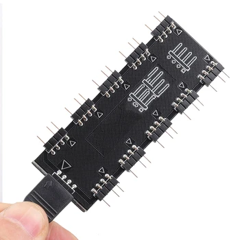 RGB Fan Hub Controller 4Pin 12V/5V ARUA for Universal Splitter 1-10 Controller Fan for PC Desktop Computer Motherboard Case
RGB Fan Hub Controller 4Pin 12V/5V ARUA for Universal Splitter 1-10 Controller Fan for PC Desktop Computer Motherboard Case