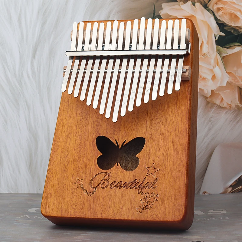 Kalimba 17 Keys Portable Thumb Piano Kalimba Butterfly Mahogany Wood Finger Piano Keyboard Kalimba Instrument For Beginner
Kalimba 17 Keys Portable Thumb Piano Kalimba Butterfly Mahogany Wood Finger Piano Keyboard Kalimba Instrument For Beginner
