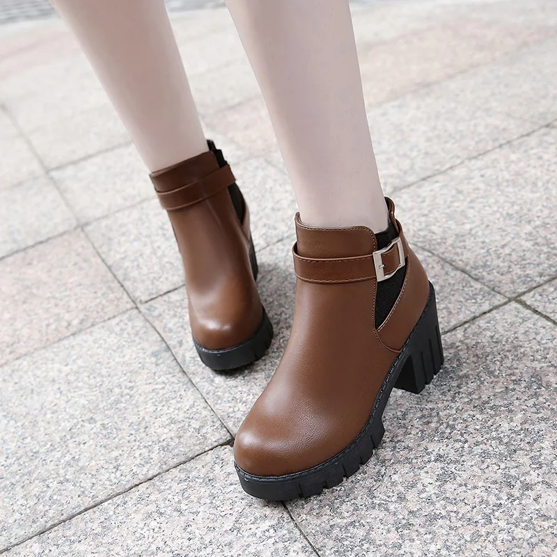 Lace Up Low Heels booties Shoes Women's Short Boot Rubber Boots Luxury Designer Bootee Woman 2019 Round Toe Chelsea Booties
Lace Up Low Heels booties Shoes Women's Short Boot Rubber Boots Luxury Designer Bootee Woman 2019 Round Toe Chelsea Booties