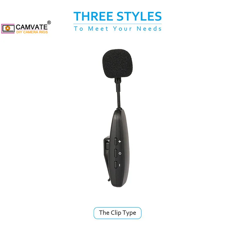 Generic CAMVATE UHF Wireless Microphone Headset Lapel Lavalier Mic