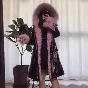 natural sheepskin coat of paint winter clothes women 2019 new brand hooded with real raccoon dog fur parka cotton fillers warm
natural sheepskin coat of paint winter clothes women 2019 new brand hooded with real raccoon dog fur parka cotton fillers warm