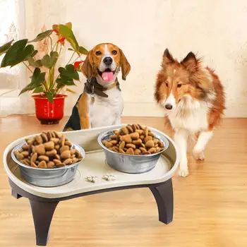 Elevated Pet Feeder Raised Sturdy Non-slip Dog Bowl Tray With Feeding Angle Pet Digestion Improving For Medium And Large Dogs
Elevated Pet Feeder Raised Sturdy Non-slip Dog Bowl Tray With Feeding Angle Pet Digestion Improving For Medium And Large Dogs