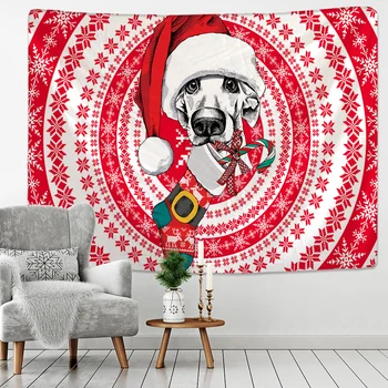Boho Decor Wall Cloth Christmas Dog Tapestry Decorative Cloth Christmas Eve Home Decor Happy New Year 
Boho Decor Wall Cloth Christmas Dog Tapestry Decorative Cloth Christmas Eve Home Decor Happy New Year