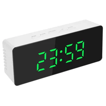 Mirror LED Alarm Table Clock Luminous Digital Snooze Time Temperature Wake Up Light Backlit Desk Clock Bedroom
Mirror LED Alarm Table Clock Luminous Digital Snooze Time Temperature Wake Up Light Backlit Desk Clock Bedroom