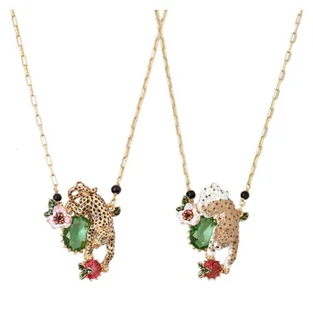 Charm Party Jewelry 2020 Leopard Gem Necklace Simple Elegant Lovely Animal Pendant Necklaces For Women Good Gift 
Charm Party Jewelry 2020 Leopard Gem Necklace Simple Elegant Lovely Animal Pendant Necklaces For Women Good Gift