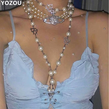 Necklace For Women pearl Rhinestone heart Long Chain Pendant Necklace Statement sweater Charm Jewelry Gifts
Necklace For Women pearl Rhinestone heart Long Chain Pendant Necklace Statement sweater Charm Jewelry Gifts